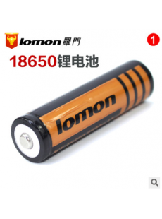 罗门led强光手电筒充电专用电池 厂家批发 3.7v大容量18650锂电池