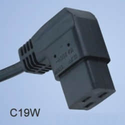 C19弯头电源线 C19 90&deg;插头电源线 C19W电源线