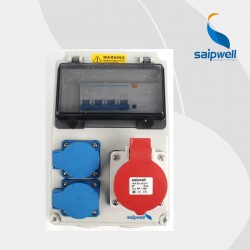 SAIP专业定制 工业电源控制箱 电气插座移动检修箱 4位插座