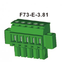 台湾恒翊 PCB 插拔式接线端子F73-E-3.81插头