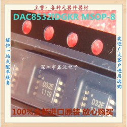 全新进口原装 DAC8532IDGKR MSOP-8 D/A转换器/双通道/小功率